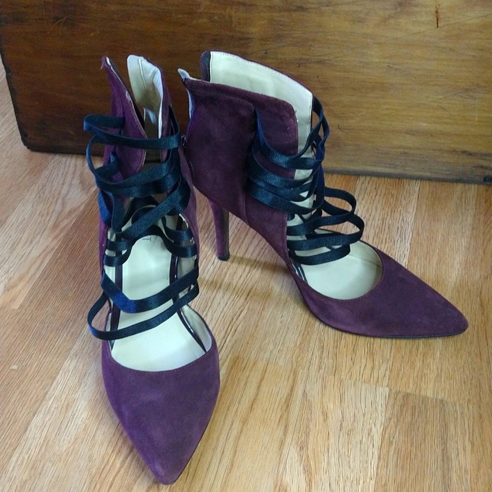 Nine west purple size 10 high heels